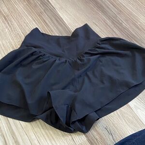 Black Flowy Shorts Offline Aerie